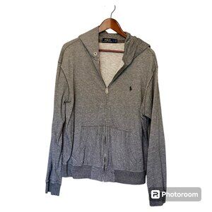 Polo Ralph Lauren Full Zip Hoodie Gray Heather Men's Tagged L Fits like M